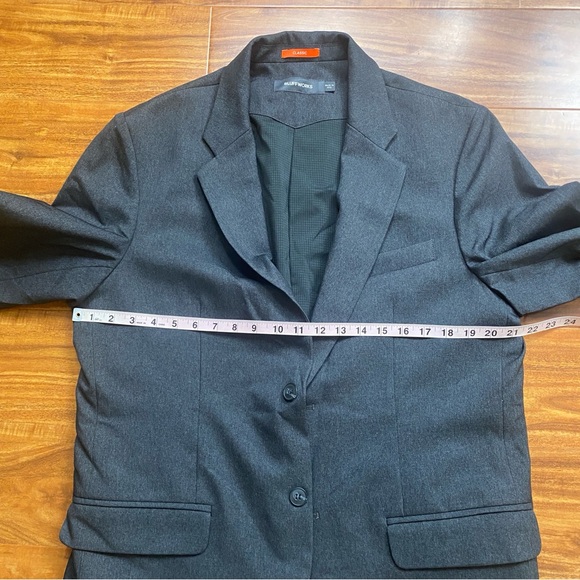 NWOT NEW Bluffworks Men's Gotham Gray Classic Fit Gramercy Blazer Size 44R - Picture 14 of 16